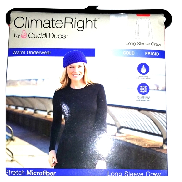 Cuddl Duds Stretch Microfiber Crew top